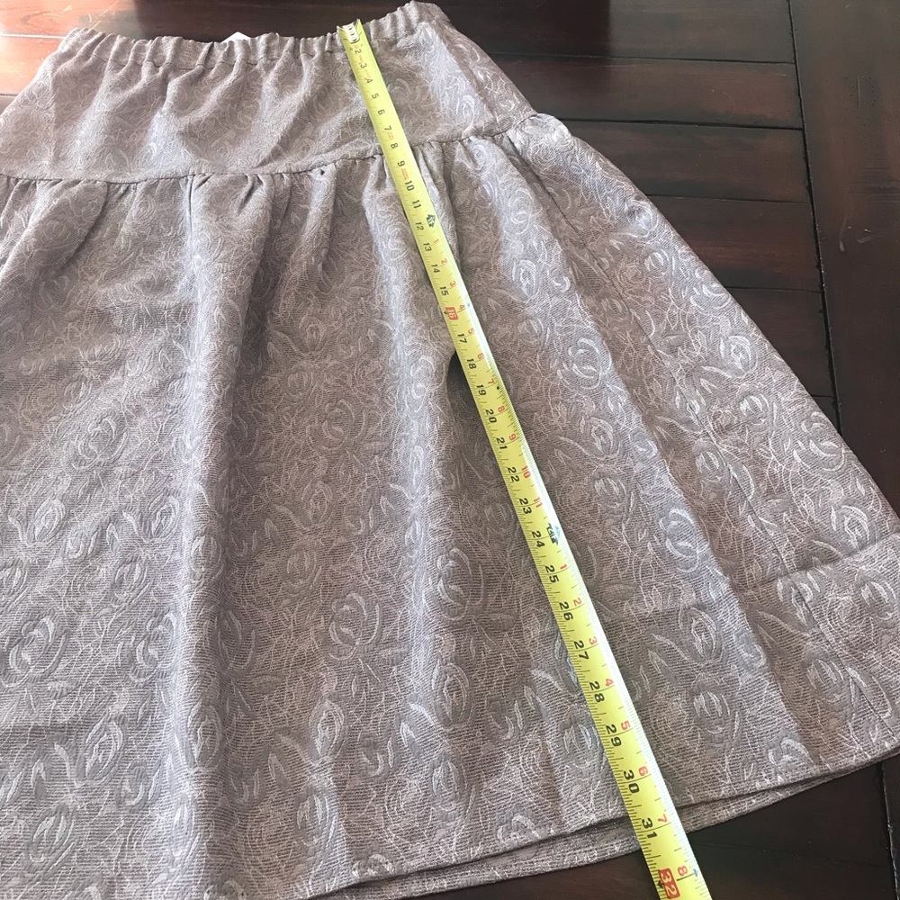 NWT Anthropologie Jacquard A-Line Midi Skirt. Size medium. Size medium. - Picture 6 of 8